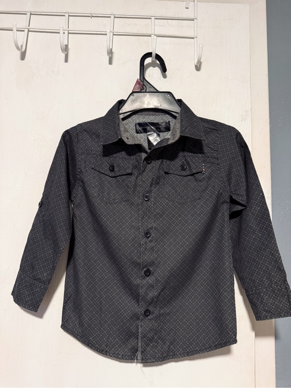 Boys Beverly Hills Polo Club Black and Gray Shirt